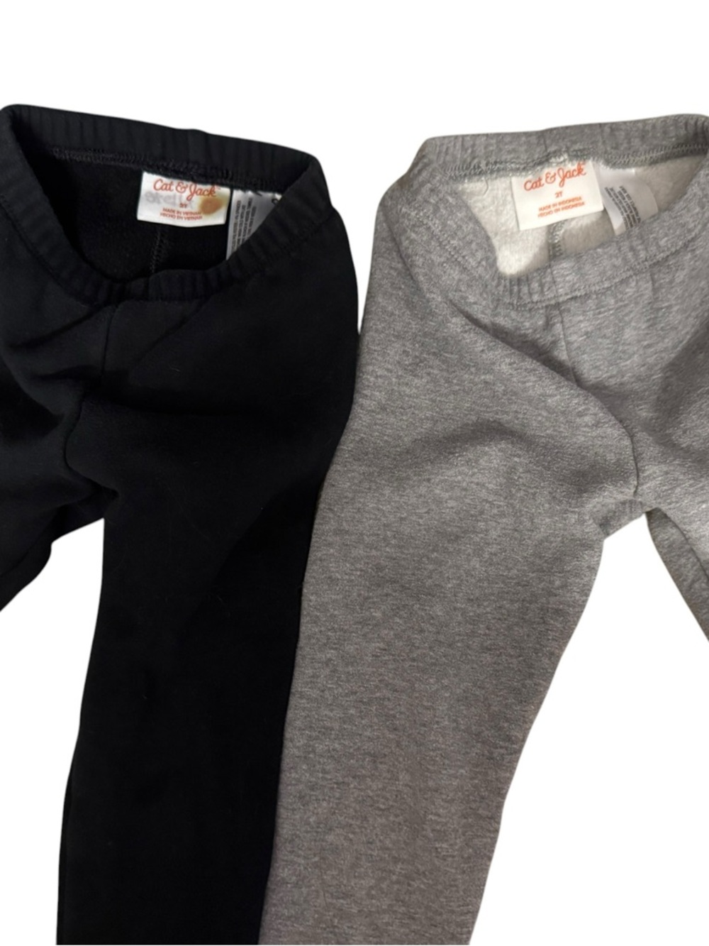 Cat & Jack Black and Heather Gray Kids Leggings - 2 Pack
